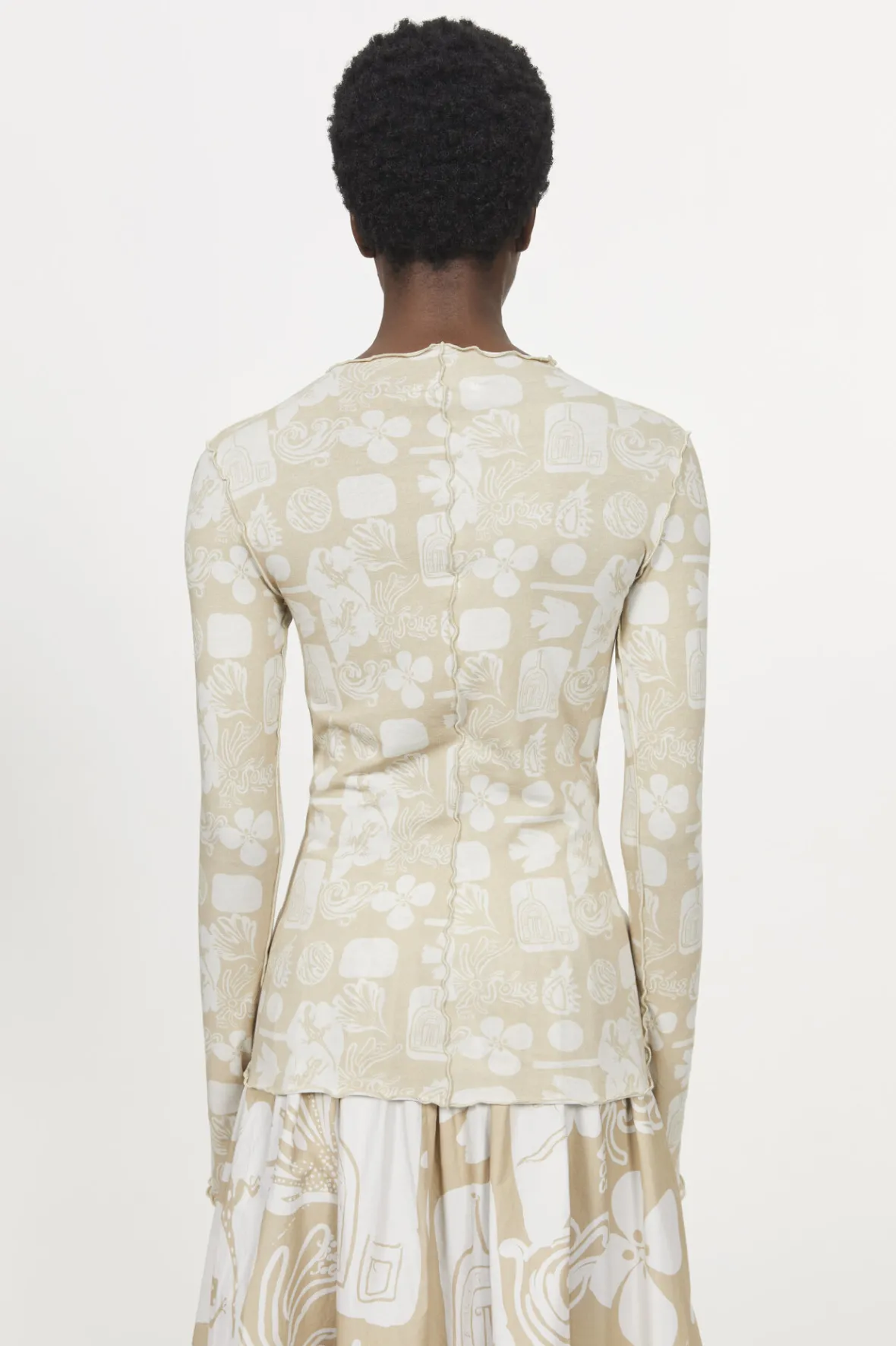 Rodebjer Columbina Sketchbook Jersey Top Clearance