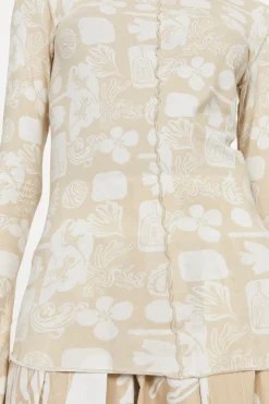 Rodebjer Columbina Sketchbook Jersey Top Sale