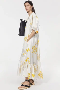 Rodebjer Dakota Leaf Hammered Dress Online