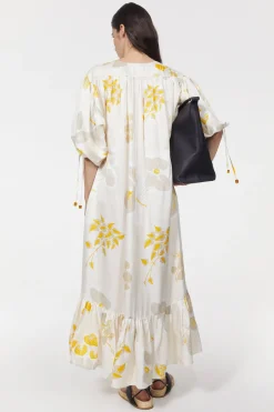 Rodebjer Dakota Leaf Hammered Dress Online