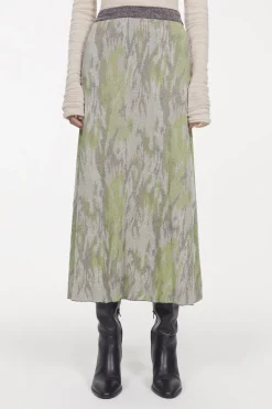 Rodebjer Flora Jaquard Knitted Skirt New