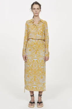 Rodebjer Lunata Chiffon Skirt Discount