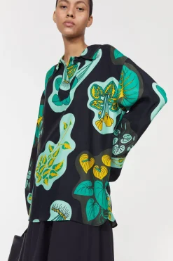 Rodebjer Sunshine Leaf Shirt Fashion